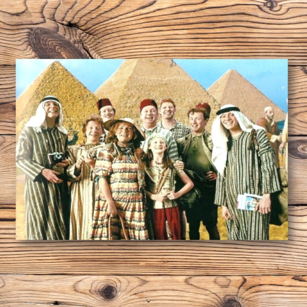 Harry Potter Weasley Family Vacation In Egypt Portrait Refrigerator Magnet